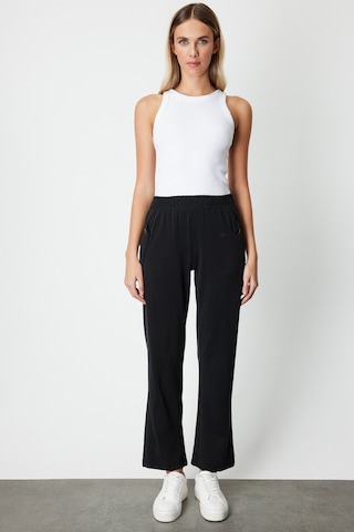 On Kadın Cebi Düğme Detaylı Eşofman Altı 66107 Siyah Siyah