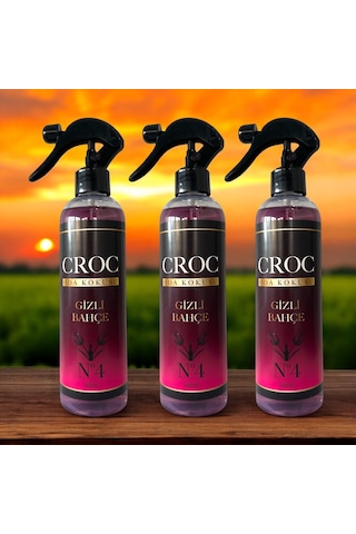 Croc Oda Kokusu No:4 Gizli Bahçe 3 X 400ml Sprey Şişe