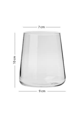 Rakle Avantgarde Platin 4'lü Su Bardağı Seti 420 Cc Renkli