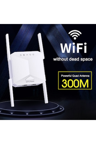 Yaleker "300mbps Kablosuz Wifi Sinyal Güçlendirici - Geniş Alan Kapsama, Avrupa Fişli"