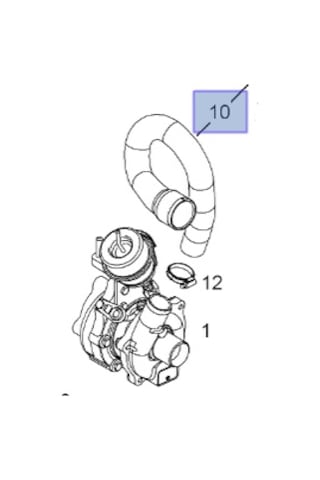 Opel Astra H 1.3 Dizel Motor Turbo Hortumu İbraş Marka