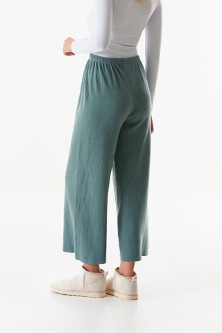 Fullamoda Basic Fitilli Beli Lastikli Pantolon 25kgb7155205438-su Yeşili Su Yeşili