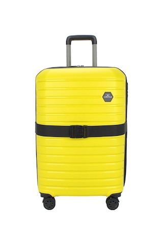 Case Club Siyah Valiz Bavul Kemeri Aç Kapat Emniyet Kilitli Ayarlanabilir Siyah