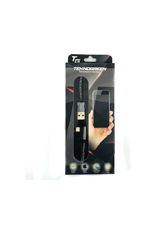 Kablo Teknogreen Tku-C302 1M Usb To Şarj Kablosu Apple Uyumlu iPhone 5-6-7