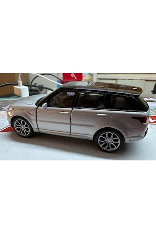 Oyuncak Metal Model Araba 1/36 Çek Bırak Gri Range Rover Sport