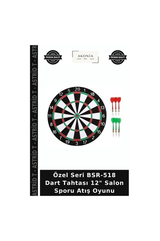 Özel Seri Bsr-518 Dart Tahtası 12" Salon Sporu Atış Oyunu