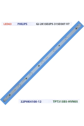 Philips Uyumlu 32Phk4100/12 Gj-2K15D2 Lb32067 V01  Led Bar Takımı