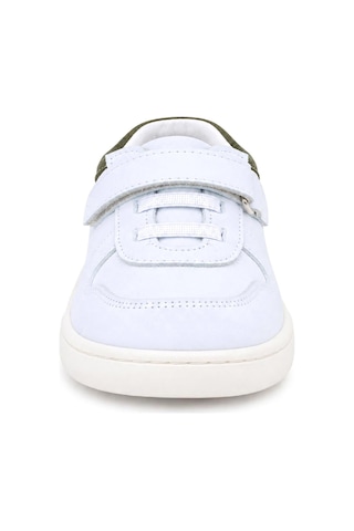 Rakerplus Bob Beyaz Nubuk Haki Hakiki Deri Bebek Sneaker Ayakkabı