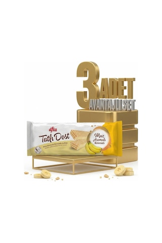 Afia Tatlı Dost Muz Kremalı Gofret 3x140 Gr
