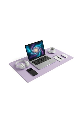 90x40 Xl Deri Mouse Pad,ofis,masa Matı Sümen,konforlu Mouse Pad,çift Yönlü Lila