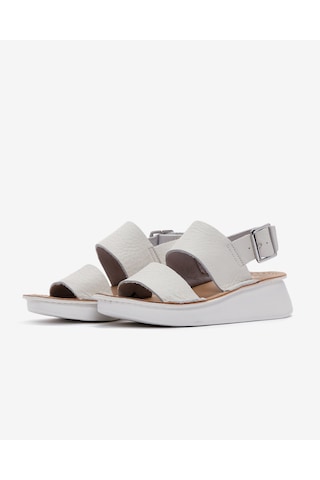 Clarks Velhill Strap Kadın Beyaz Sandalet 26170824 Beyaz