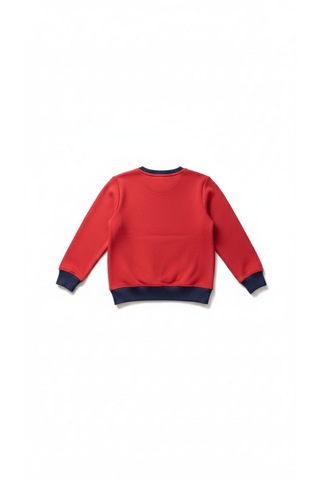 Coupon Çocuk Sweatshirt / Logo Baskılı Kırmızı