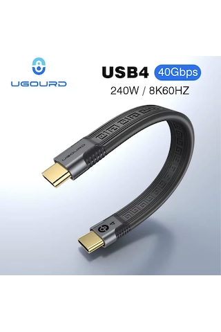 Ugourd Thunderbolt 4 Usb 4.0 240w 40gbps 8k 60hz Type-c Kablo