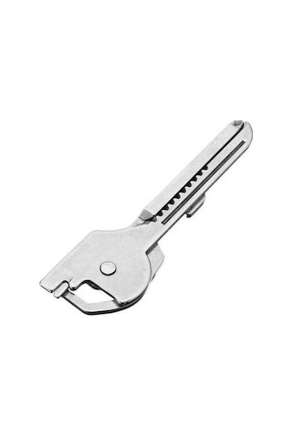 Fortunelane Stainless Çelik Çok İşlevli Katlanabilir Aleti - 6 Fonksiyonlu Somun, Bıçak, Çakmak - Dış Mekan Ve Ev Kullanıma Uygun