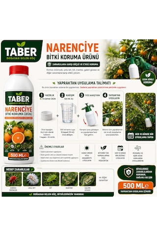 Taber Narenciye Bitki Bakım Ürünü 500 Ml Konsantre Narenciye Ağaçları İçin Yapraktan Uygulama Diğer
