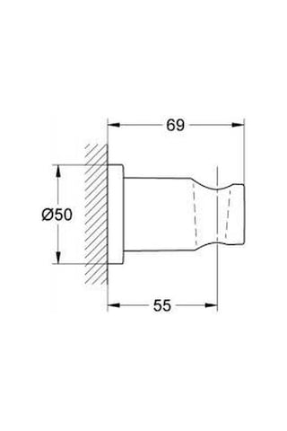 Grohe Rainshower El Duşu Askısı - 27074000 Krom