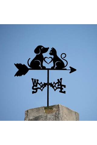 Homyl Rüzgar Gülü Yönü Göstergesi Metal Süs, Bahçe Dekoru