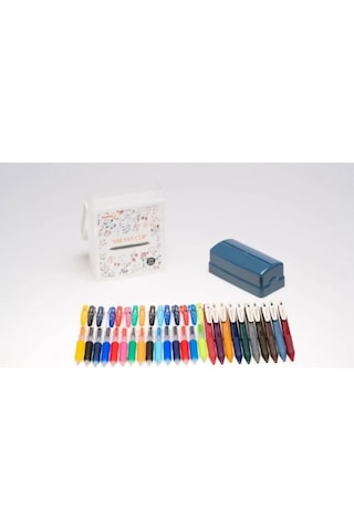 Zebra Sarasa 0.5mm Z Box 25'li Jel Kalem Seti Plastik Çantalı Set