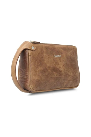 Guard Antik Taba Unisex Çift Fermuarlı El Çantası - Grd2403xw22496 Diğer Çok Renkli