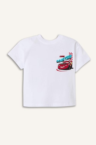 Defacto %100 Pamuk Cars Tişört Erkek Bebek H8151a526hswt34 Beyaz-wt34