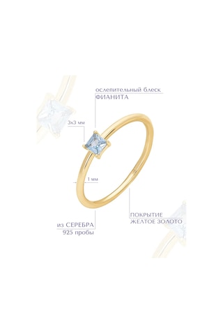 Miestilo 925 Ayar Gümüş İnce Altın Kaplama Mavi Taşlı Yüzük 297381701 Altın