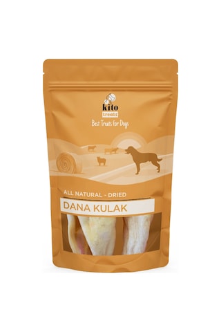 Kito Kurutulmuş Dana Kulak Çiğnemelik Doğal Glutensiz Organik Köpek Ödül Maması 100 G