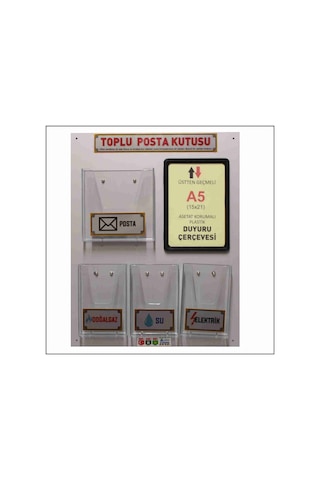 D-015 Maben Toplu (Ortak) Posta Kutusu