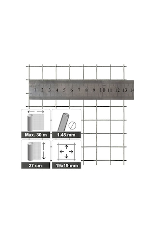 Vixpet Galvanizli Kafes Teli - Kümes Teli - Ufo Isıtıcı Teli Boy 27 CM