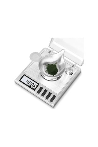 Willowhaven Gümüş Rengi 0.001g Hassas Ev Tipi Taşınabilir Cep Terazisi Altın İlaç Ölçümü