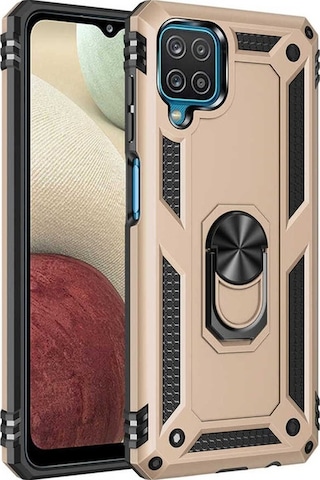 Samsung Uyumlu Galaxy M22 Kılıf Zore Vega Kapak Gold
