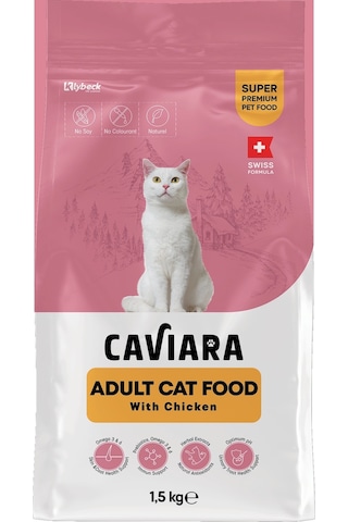 Caviara Tavuklu Yetişkin Kedi Maması 1,5 Kg Caviara Tavuklu Yetişkin Kedi Maması 1,5 Kg