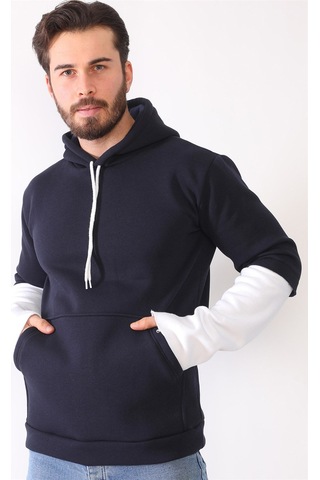 1042 Dewberry Erkek Sweatshırt-lacivert Lacivert