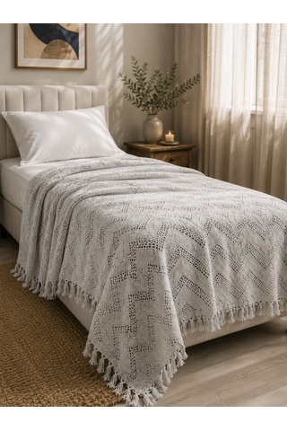 Kapreo Home Oceanwave Çok Amaçlı Örtü 170 X 200 Gri