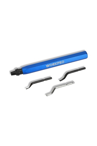 Workpro Wp309010 Profesyonel Çapak Temizleme Kalemi + 3 Parça Bıçak