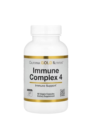 California Gold Nutrition Immune 4 Immune System Support C Vitamin+d Vitamin+zinc Selenium 60 Veggie