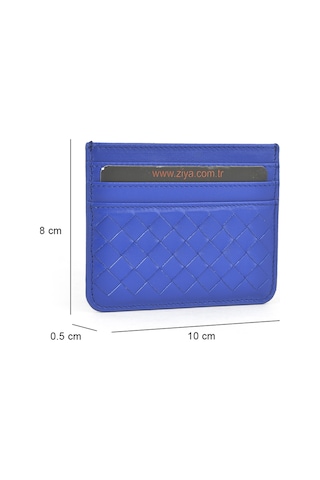 Ziya, Unisex Hakiki Deri Kartlık 1539852z06 Saks Mavi 1539852z06 651 Saks Mavi
