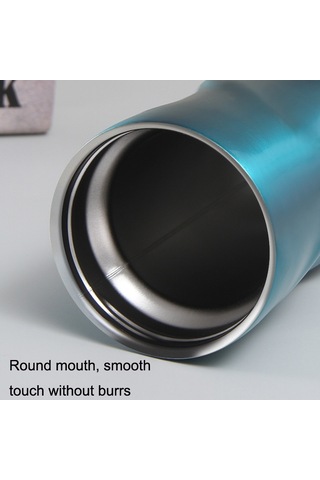 Paslanmaz Çelik İplik Yalıtım Bardağı Yaratıcı Uzaylı Rotasyon Bardağı Beyaz