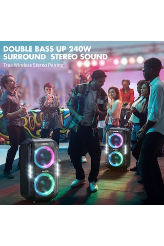 W-King T9 Pro 250w Party Box 24S Bluetooth 5.3 Hoparlör