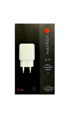 Maxron CH11 18 W Qc 3.0 Usb Şarj Başlıgı 5v-3a