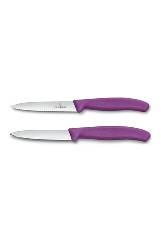 6.7795.2c1 Swiss Classic 2li 10cm Soyma Bıçağı Set, Mor Çok Renkli