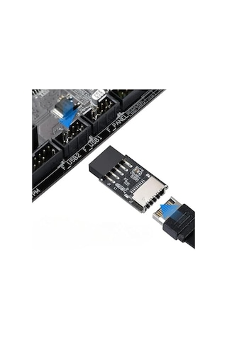 3649 Usb2.0 9 Pin - Type-e Anakart Çevirici Dönüştürücü Adaptör 010