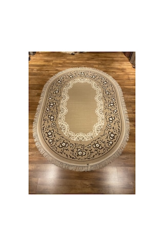 Aspero 4112b 160x230 Vizon Oval Halı Krem