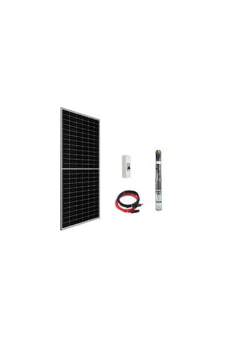 24 V Volt 0.4 Hp 0.3 Kw 300 W Watt Dc Kademeli Dalgıç Solar Pompa 550 Watt Güneş Paneli Solar Sulama Paket Sistem