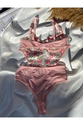 lyzis tekstil özel tasarım bady suit Pembe