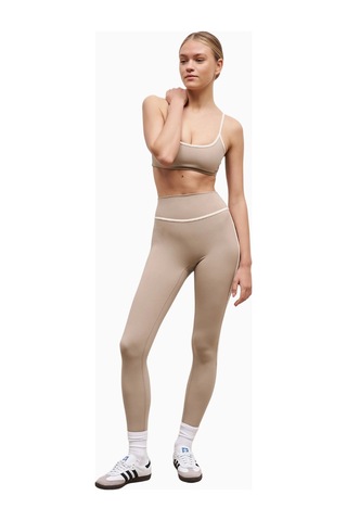Because Of Alice Base Contrast Trim Cami Bra Tamamlayıcı Spor Sütyeni Bej