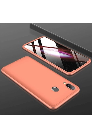 Galaxy M20 Kılıf Zore Ays Kapak Rose Gold