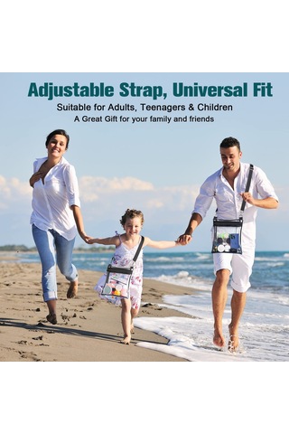 Dofolink Şeffaf Tpu Spor Etkinlikleri Ve Konserler İçin Çapraz Askılı Çanta - Güvenlik Kontrollerinden Kolay Geçiş, Ayarlanabilir Askı Siyah