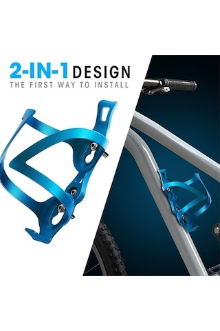 Dancemonkey Junsunmay Bh001 Alüminyum Bisiklet Su Şişesi Braketi, Dönme Tabanlı Mtb Şişe Kafesi - Gümüş Acid Yeşili