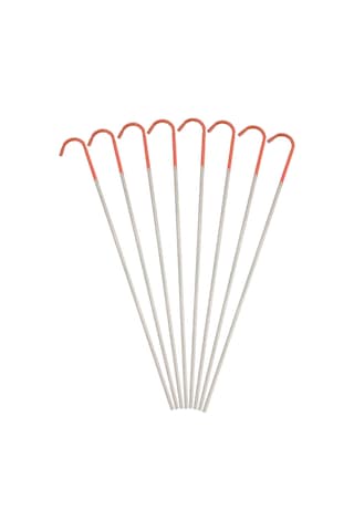 Tenfowee 8 Adet Titan Alyuminyum Çadır Pini - S: 2mmx130mm 1.31g , L: 3mmx150mm 5.5g Çok Renkli