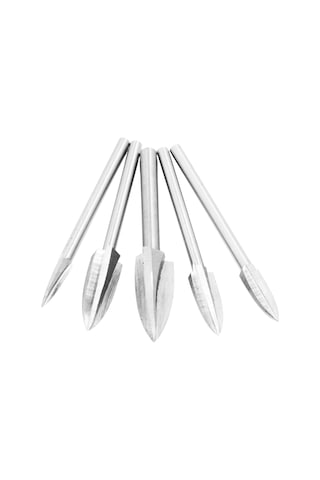Geeroyoo 5 Parça Ahşap Oymak Matkap Ucu Seti - Hızlı Çelik Malzeme, 3-8mm Çap Aralığı
